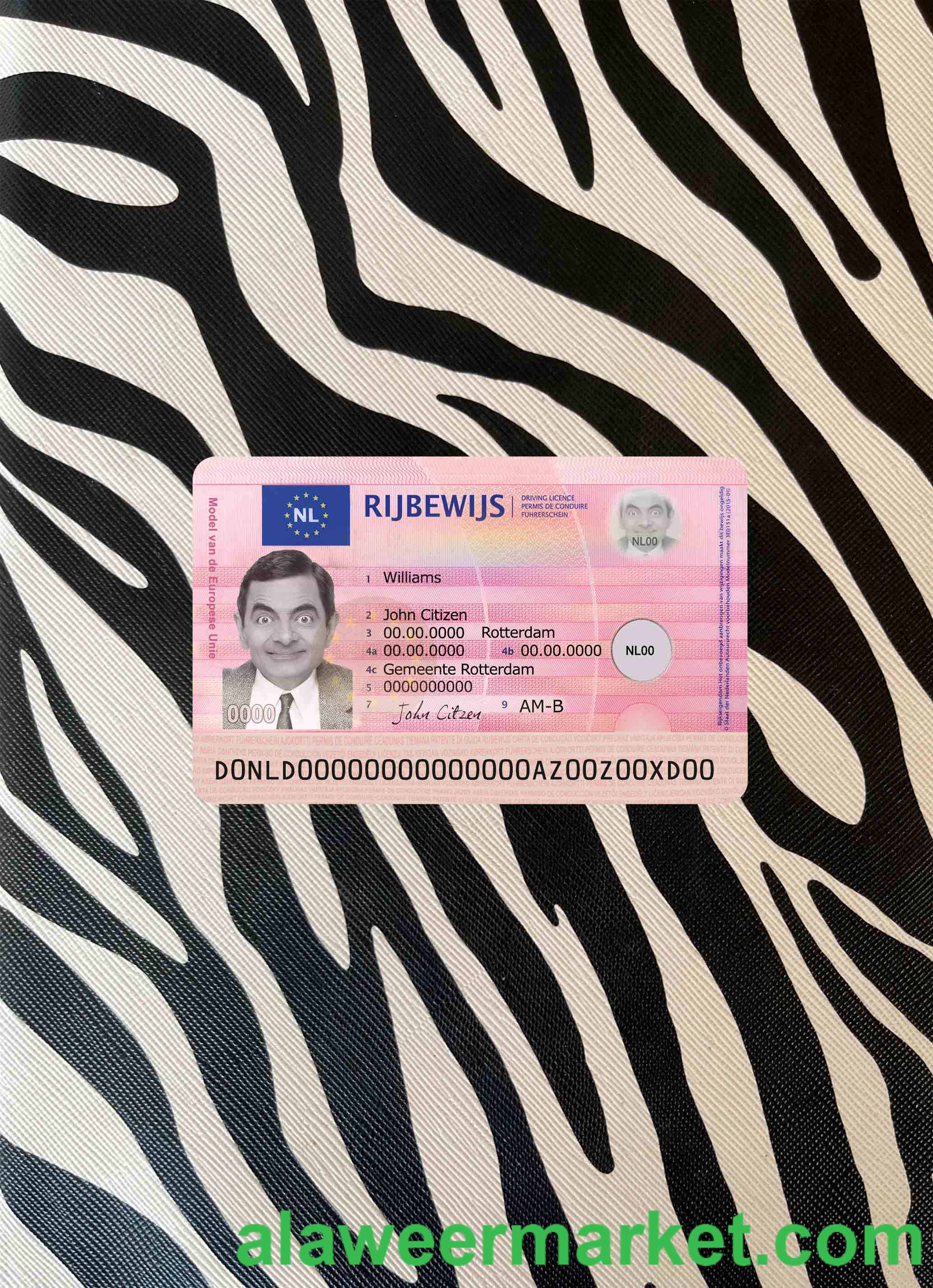Netherland new driving license photolook FRONT